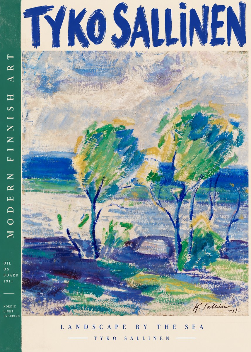 Tyko Sallinen Landscape by the Sea No4 - Poszter