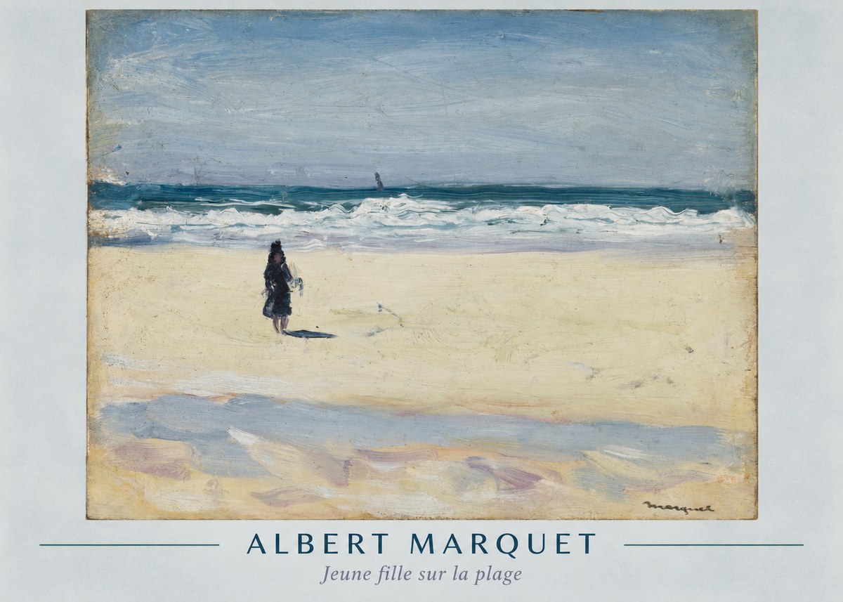 Albert Marquet Jeune Fille Sur La Plage No1 - Poszter