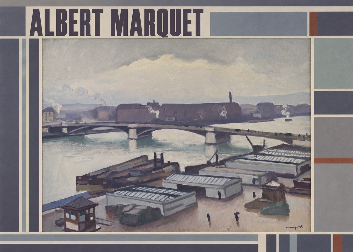 Albert Marquet River Scene, Paris No4 - Poszter