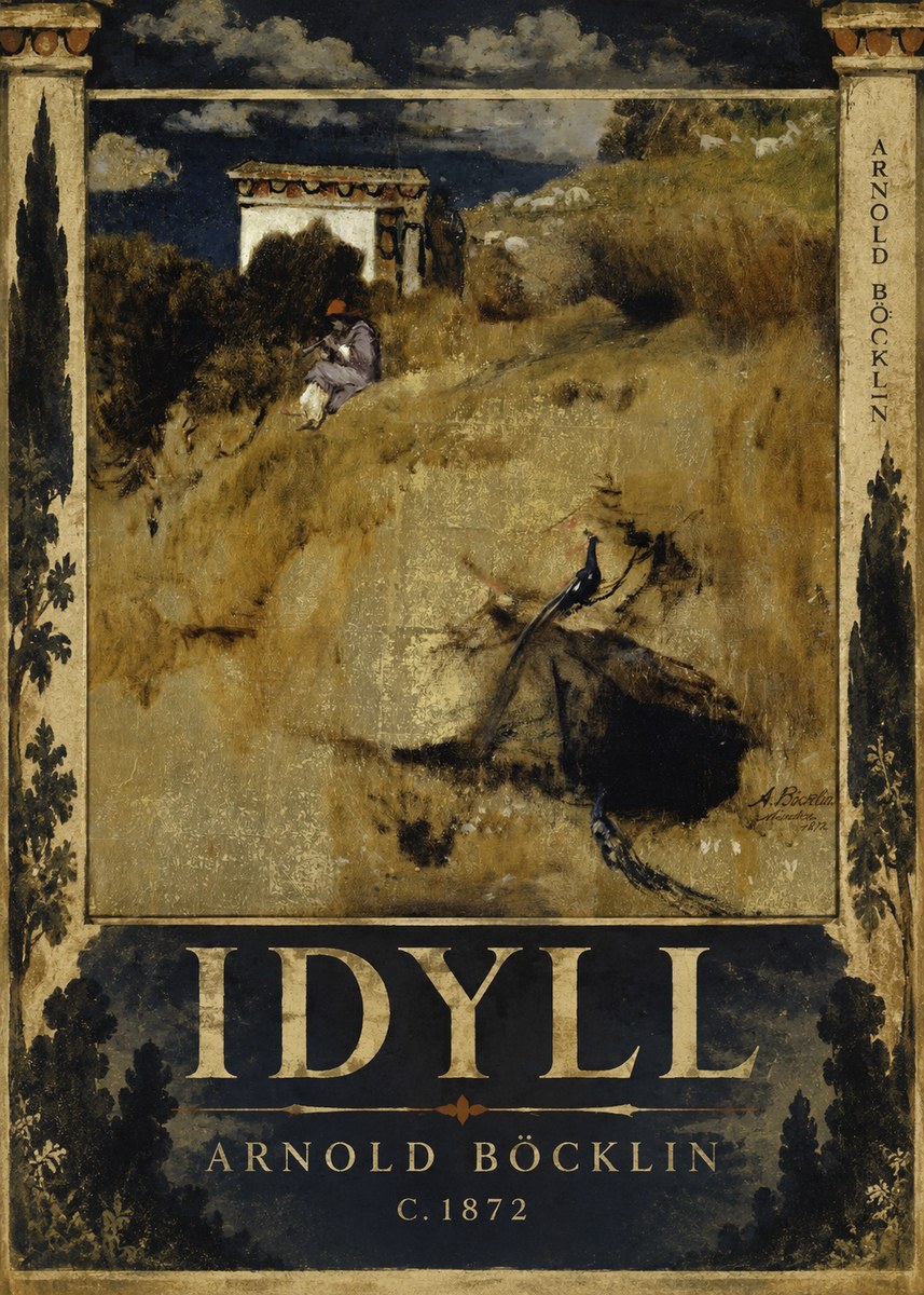 Arnold Böcklin Idyll - Fragment Eines Wandschirms No6 - Poszter