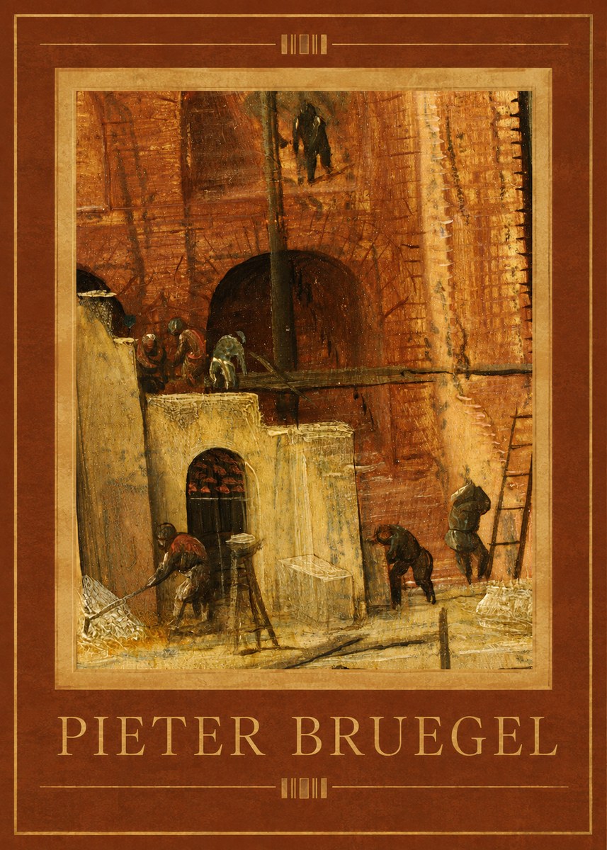 Pieter Bruegel The Tower of Babel XVI No1 - Poszter