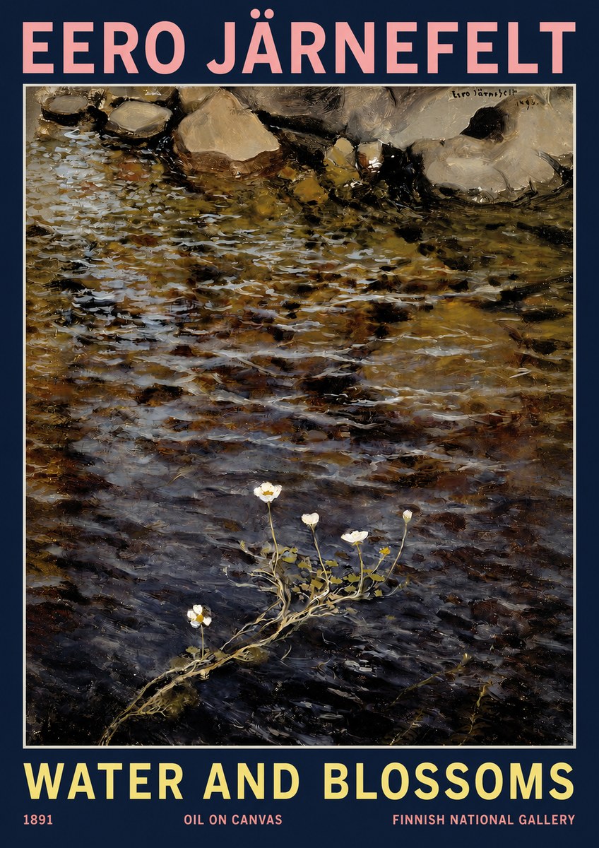 Eero Järnefelt Water and Blossoms No2 - Poszter