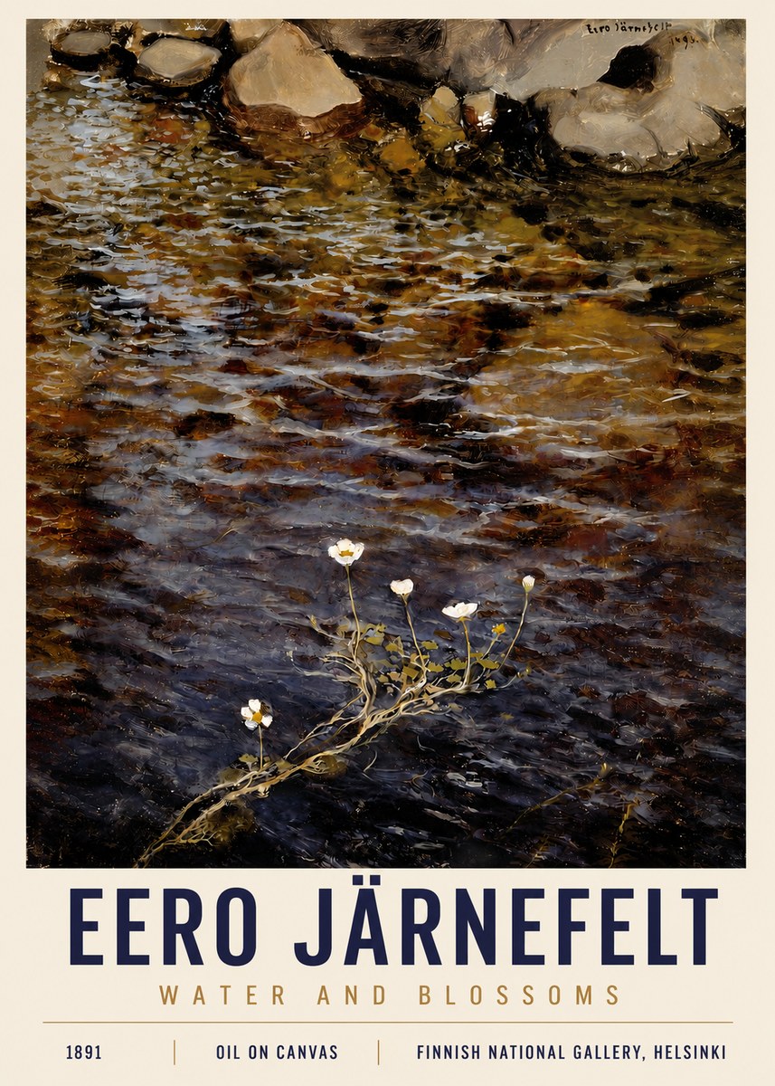 Eero Järnefelt Water and Blossoms No4 - Poszter