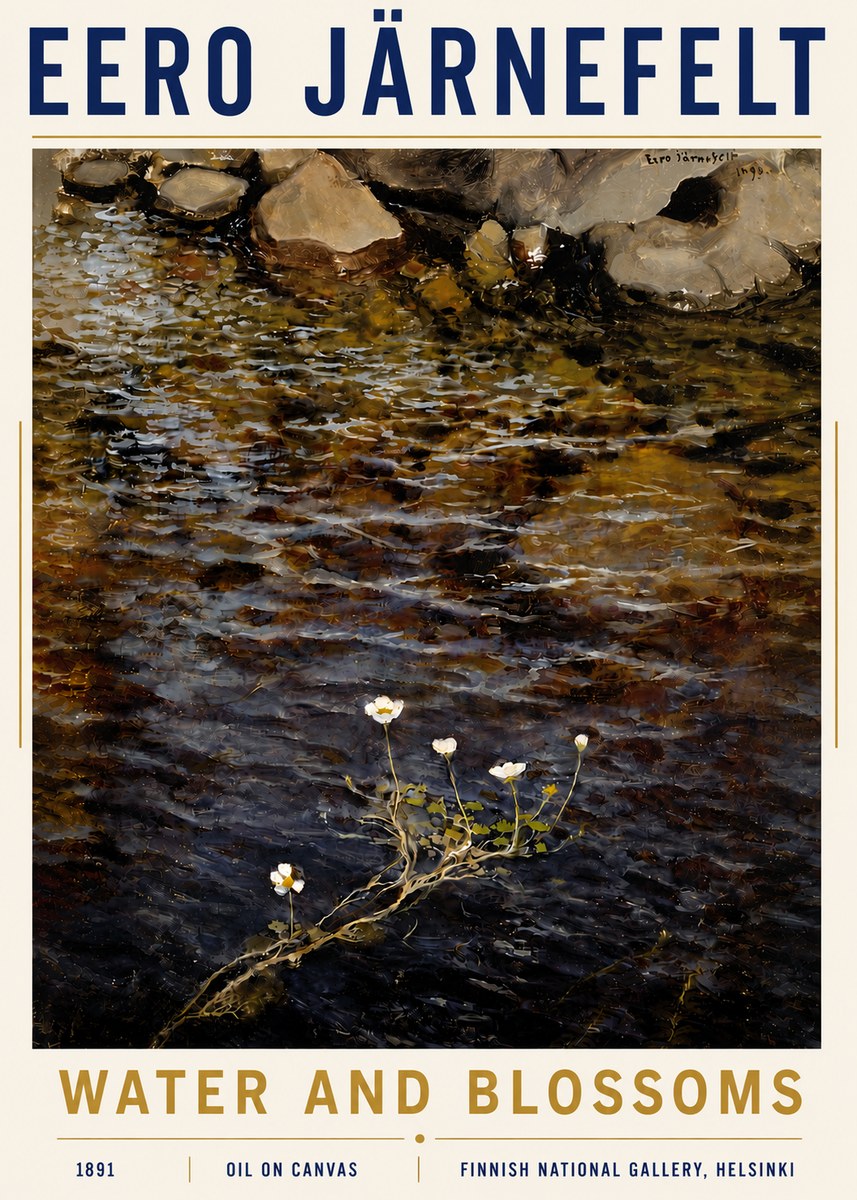 Eero Järnefelt Water and Blossoms No6 - Poszter