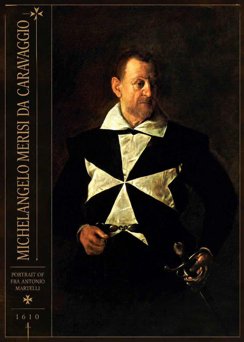 Michelangelo Merisi da Caravaggio Portrait of Fra Antonio Martelli No2 - Poszter
