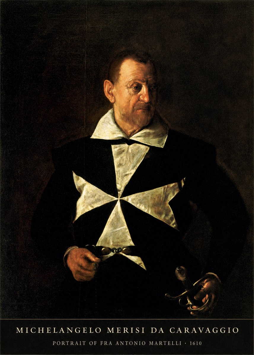 Michelangelo Merisi da Caravaggio Portrait of Fra Antonio Martelli No5 - Poszter