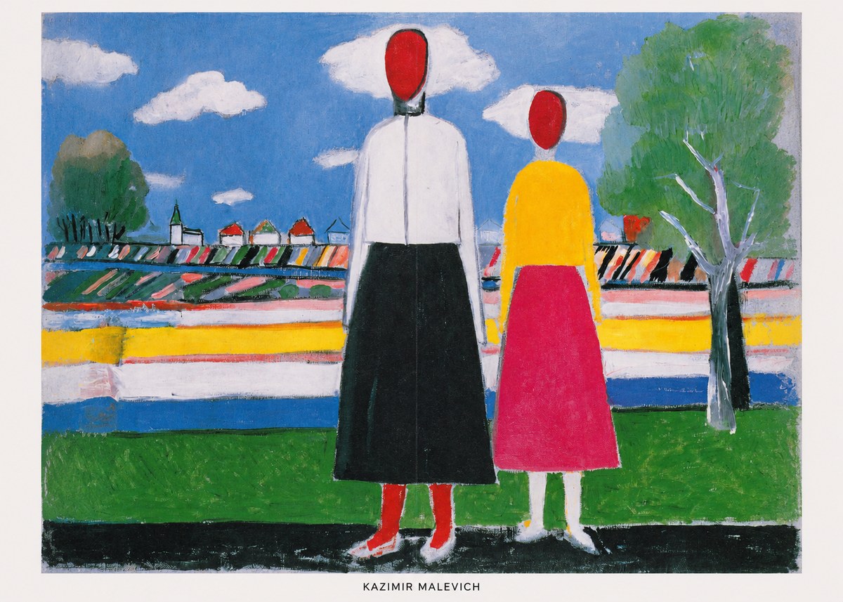 Kazimir Malevich Two Figures No6 - Poszter