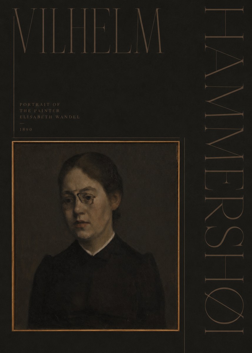 Vilhelm Hammershøi Portrait of the Painter Elisabeth Wandel · 1890 No5 - Poszter