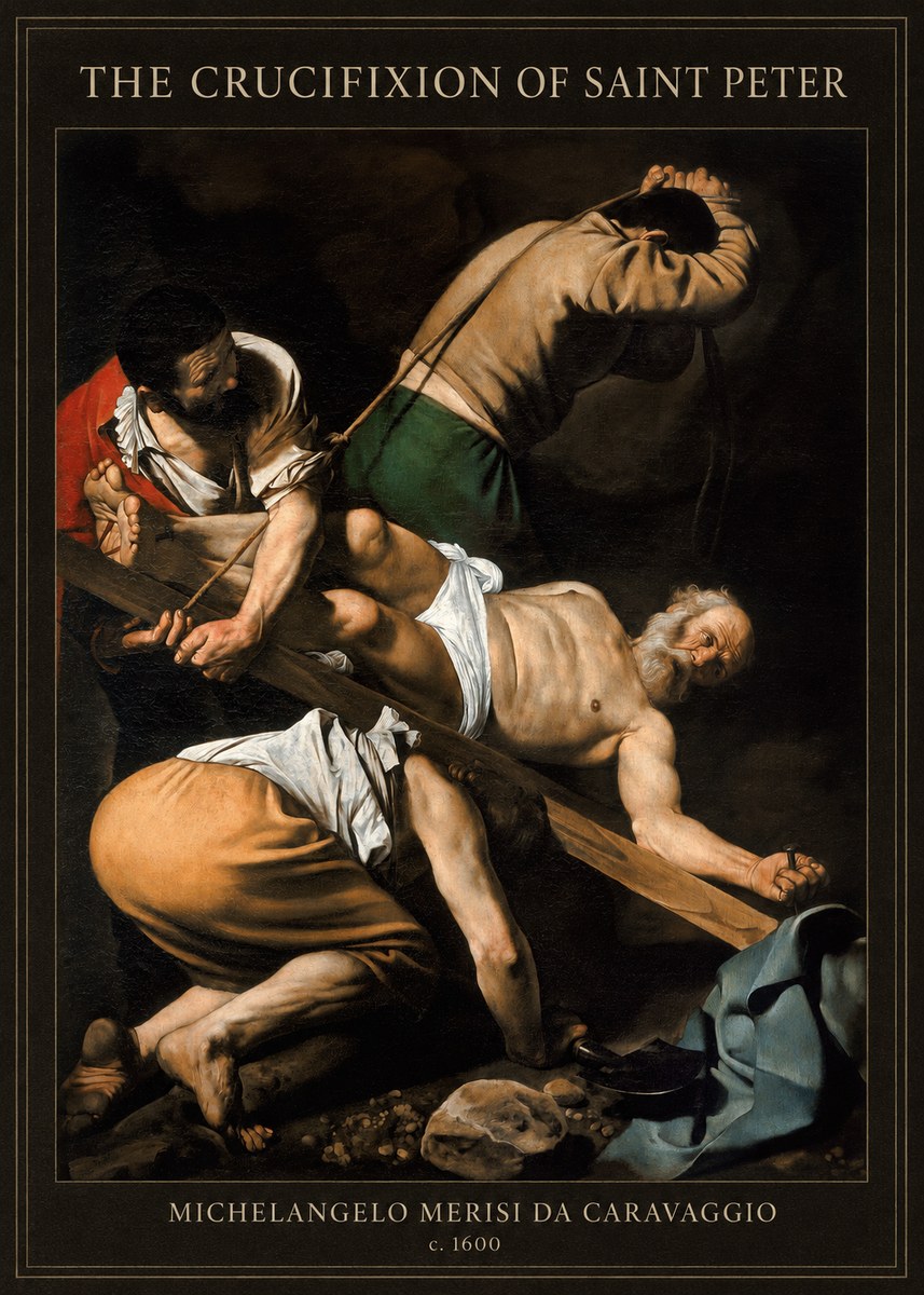Michelangelo Merisi da Caravaggio The Crucifixion of Saint Peter IV No4 - Poszter