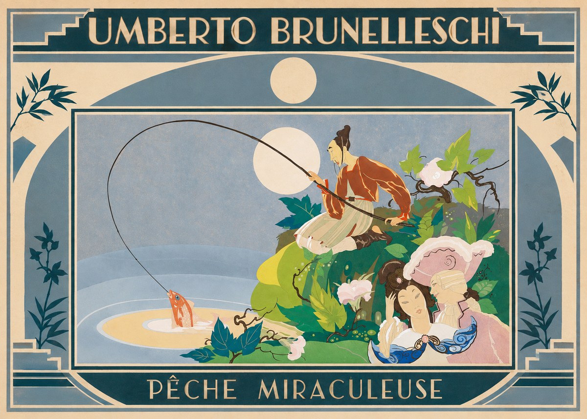Umberto Brunelleschi Pêche Miraculeuse No4 - Poszter