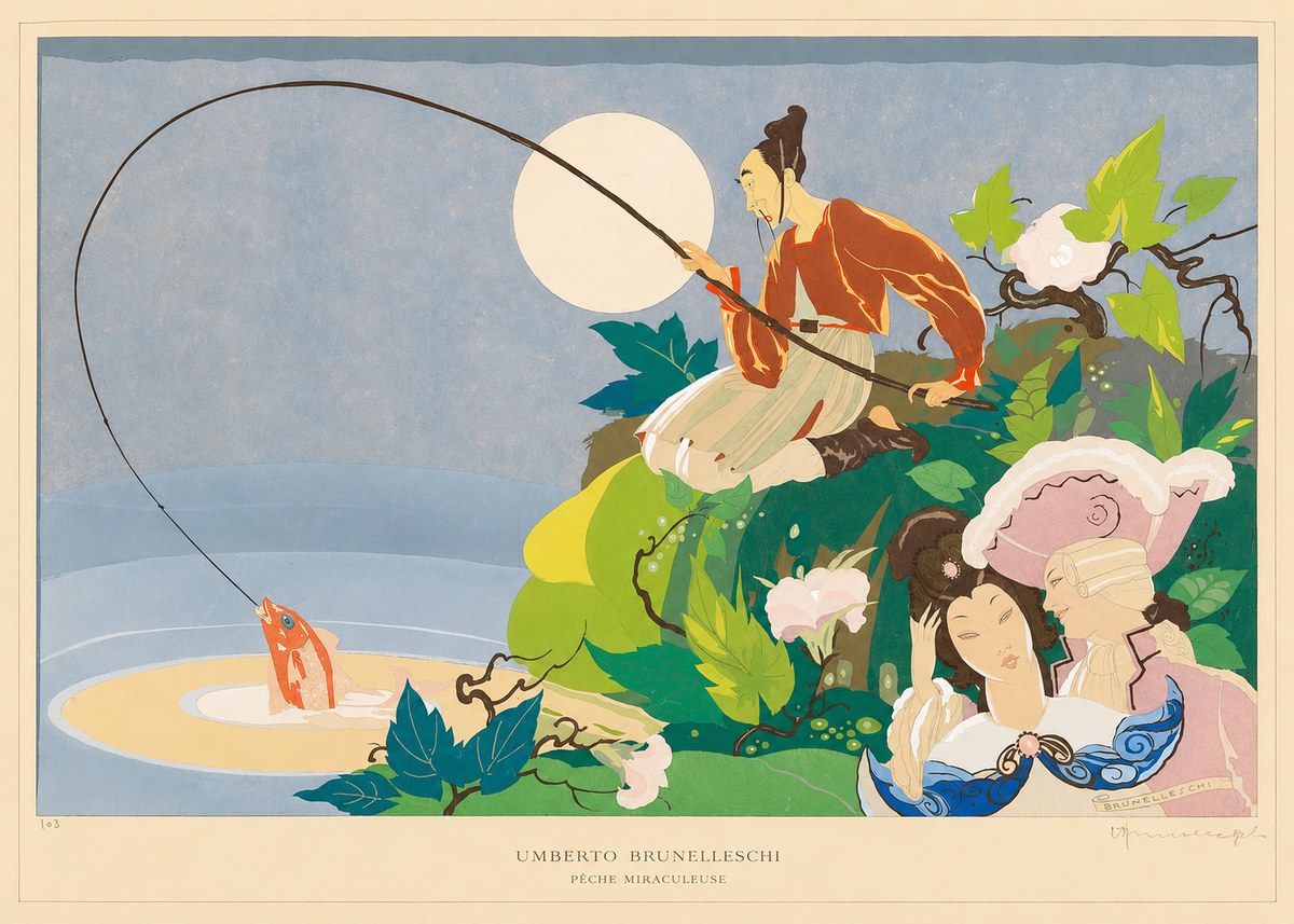 Umberto Brunelleschi Pêche Miraculeuse No6 - Poszter