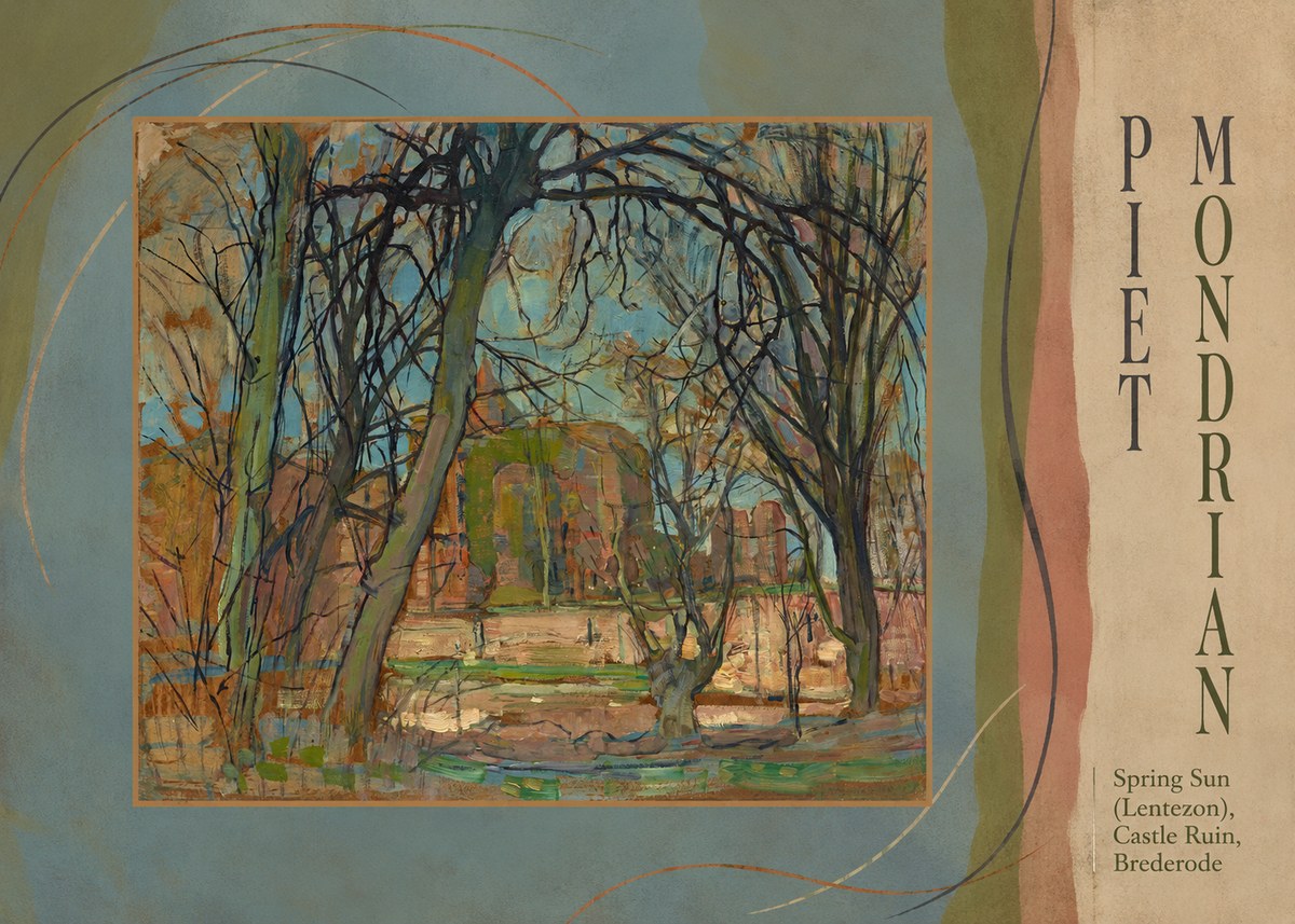 Piet Mondrian Spring Sun (Lentezon), Castle Ruin, Brederode No3 - Poszter