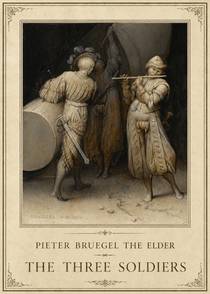 Pieter Bruegel The Three Soldiers No1 - Poszter