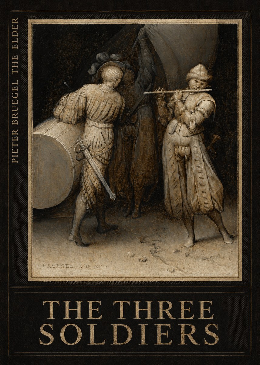 Pieter Bruegel The Three Soldiers No6 - Poszter