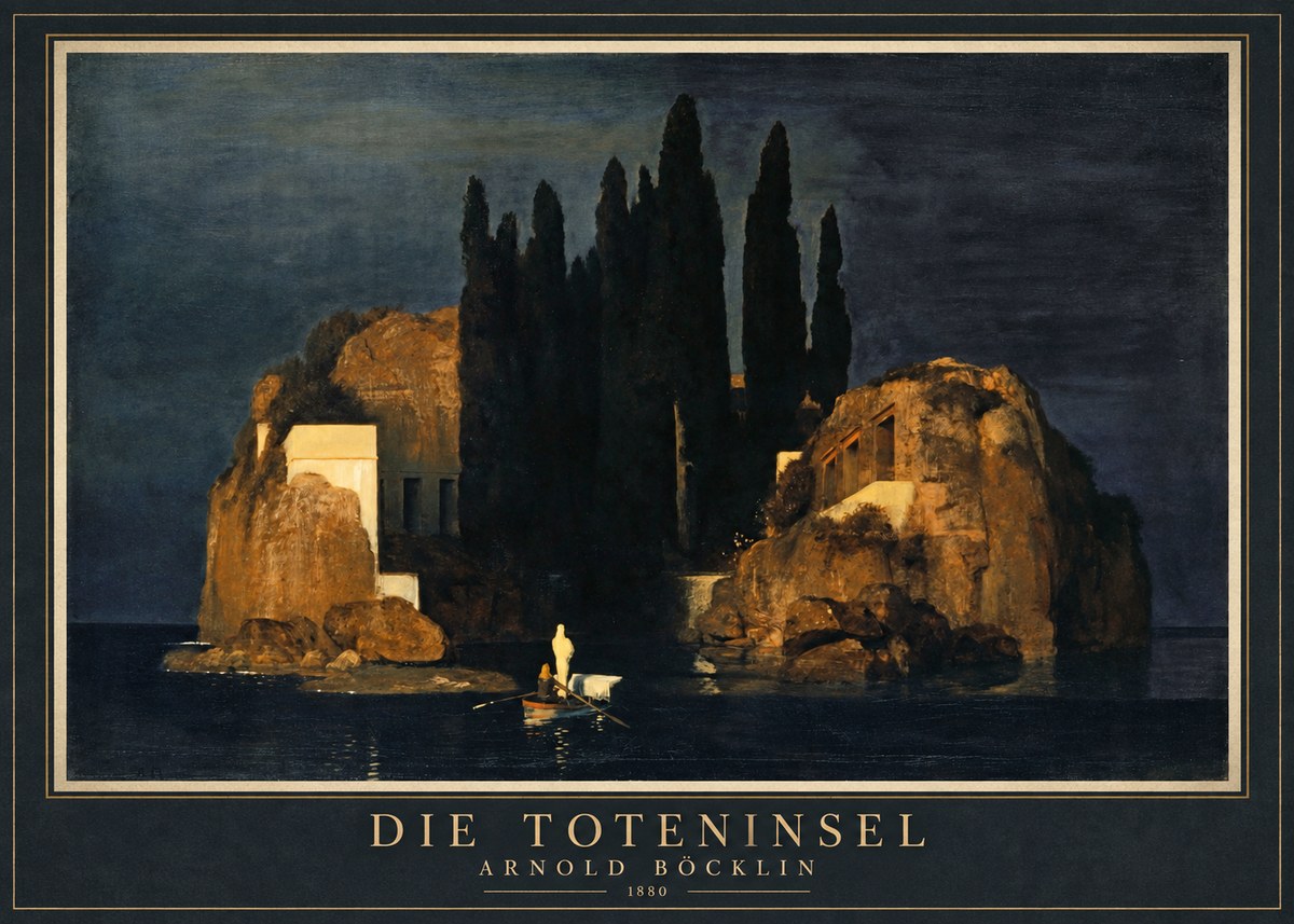 Arnold Böcklin Die Toteninsel VI No1 - Poszter