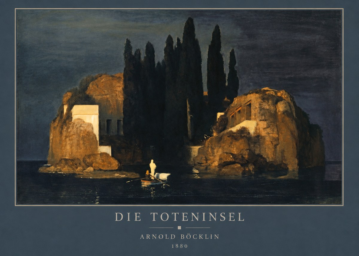 Arnold Böcklin Die Toteninsel VI No3 - Poszter