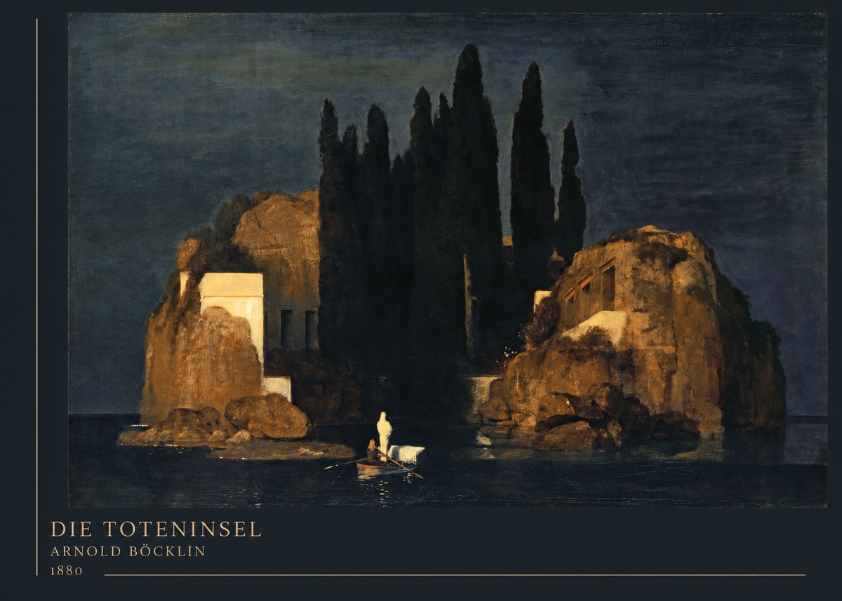 Arnold Böcklin Die Toteninsel VI No4 - Poszter