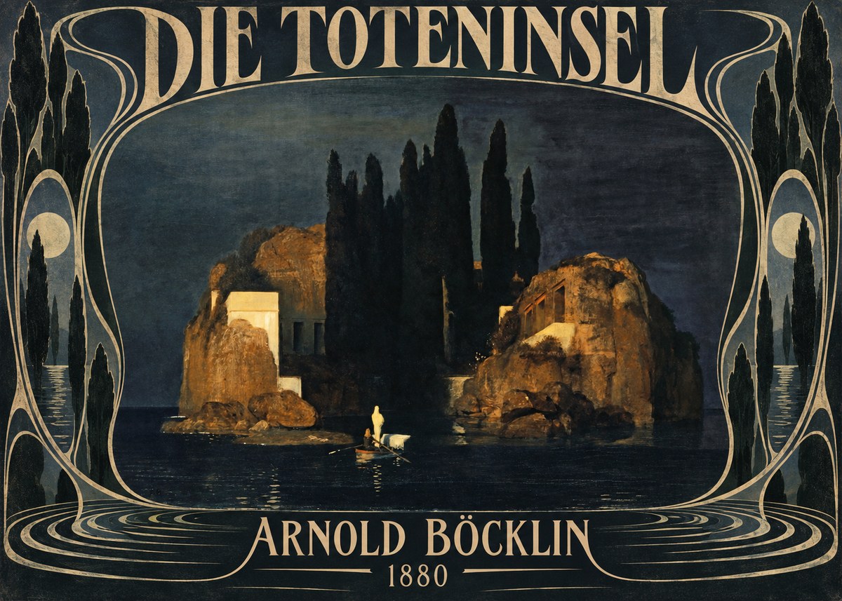Arnold Böcklin Die Toteninsel VI No6 - Poszter