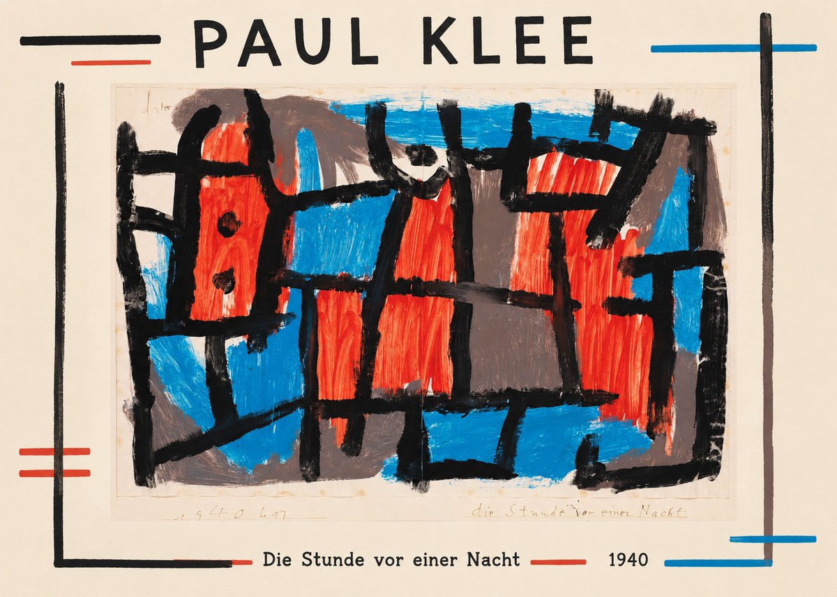 Paul Klee Die Stunde Vor Einer Nacht No1 - Poszter