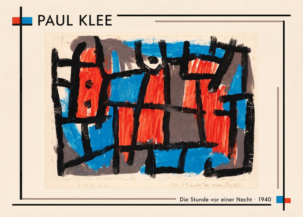 Paul Klee Die Stunde Vor Einer Nacht No2 - Poszter