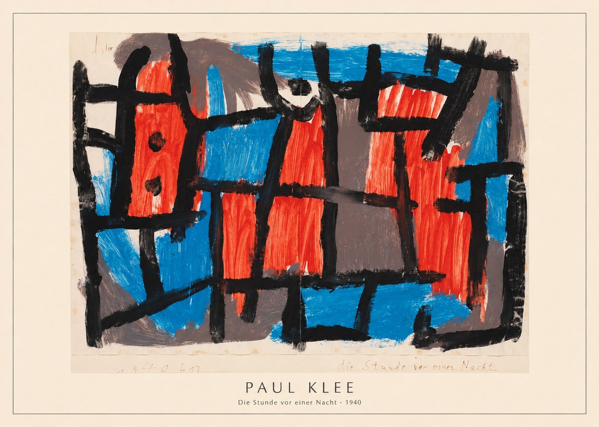 Paul Klee Die Stunde Vor Einer Nacht No4 - Poszter