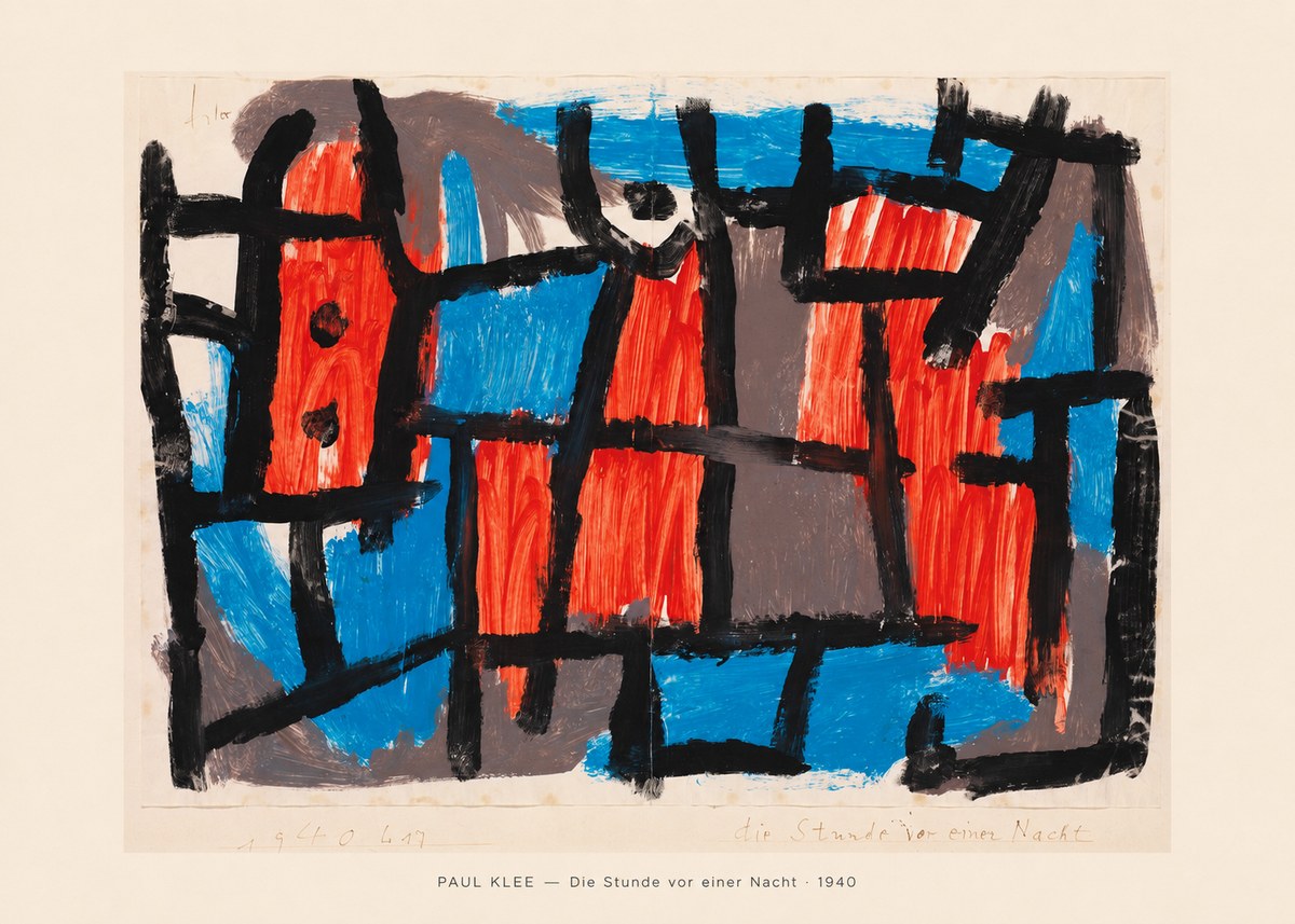 Paul Klee Die Stunde Vor Einer Nacht No5 - Poszter