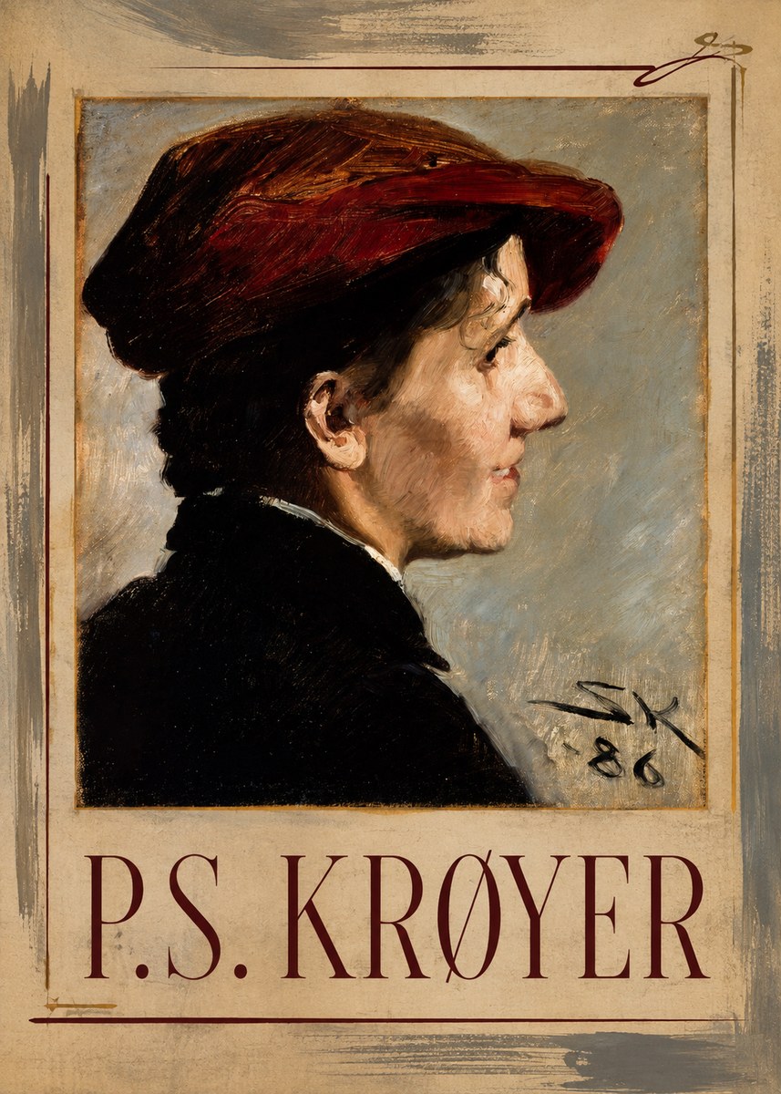 P.S. Krøyer Portrait of a Young Girl No3 - Poszter