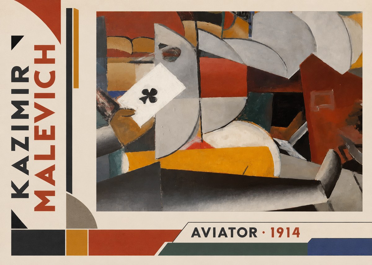 Kazimir Malevich Aviator No2 - Poszter