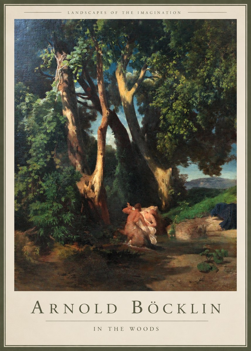 Arnold Böcklin In the Woods No2 - Poszter