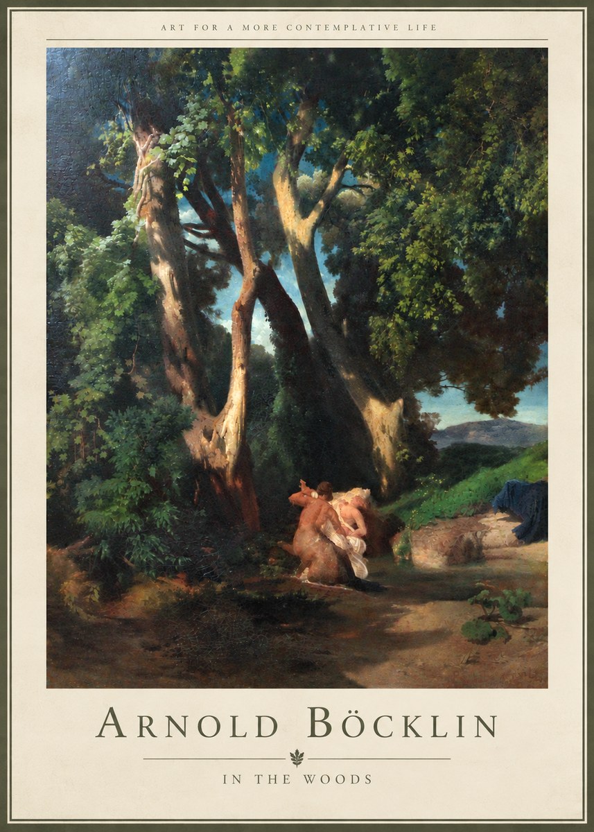 Arnold Böcklin In the Woods No4 - Poszter