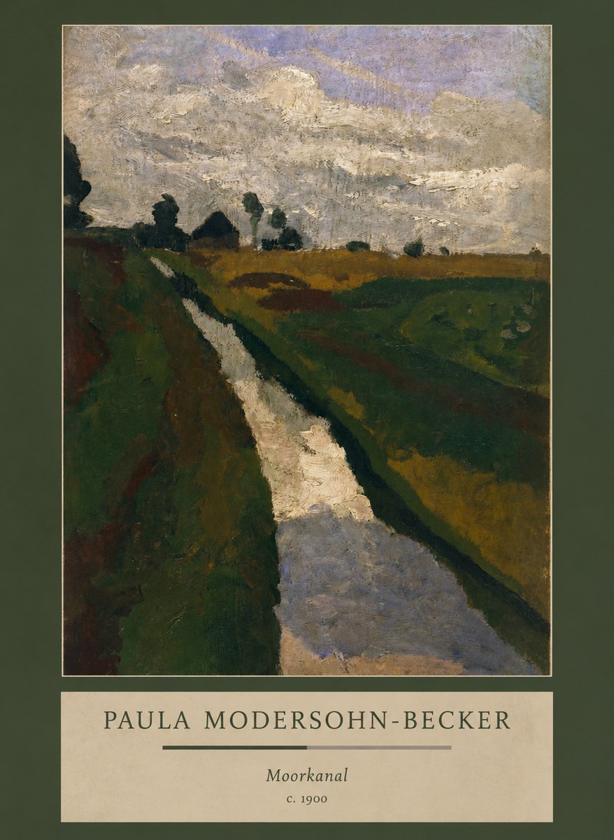 Paula Modersohn-Becker Moorkanal No3 - Poszter