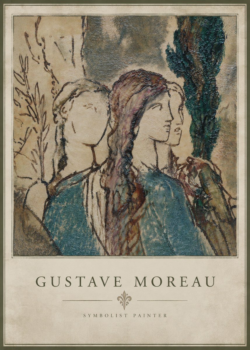 Gustave Moreau Untitled II No3 - Poszter