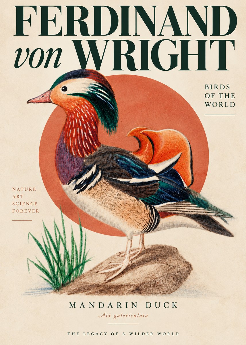 Ferdinand von Wright Mandarin Duck No4 - Poszter