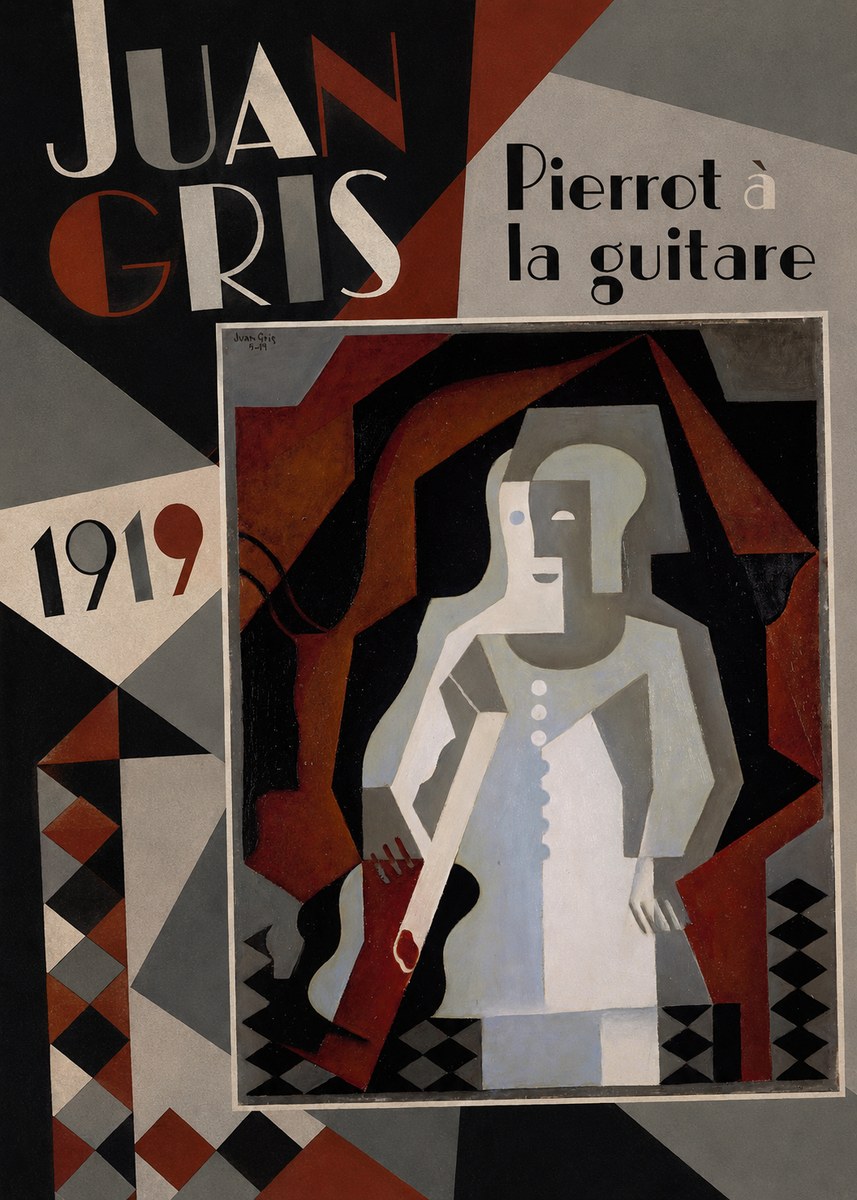 Juan Gris Pierrot À La Guitare No3 - Poszter