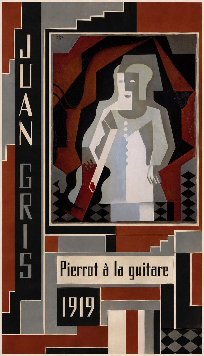 Juan Gris Pierrot À La Guitare No4 - Poszter