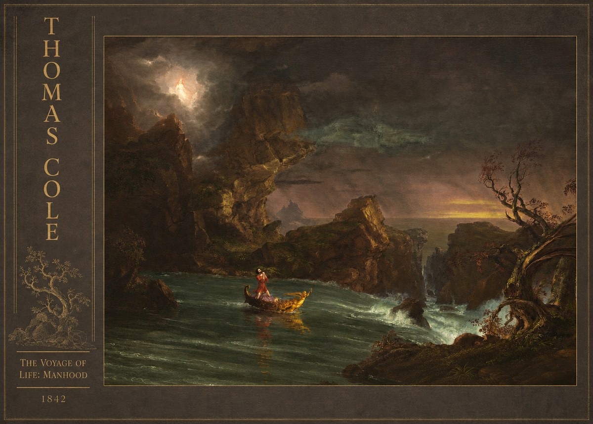 Thomas Cole The Voyage of Life: Manhood III No3 - Poszter