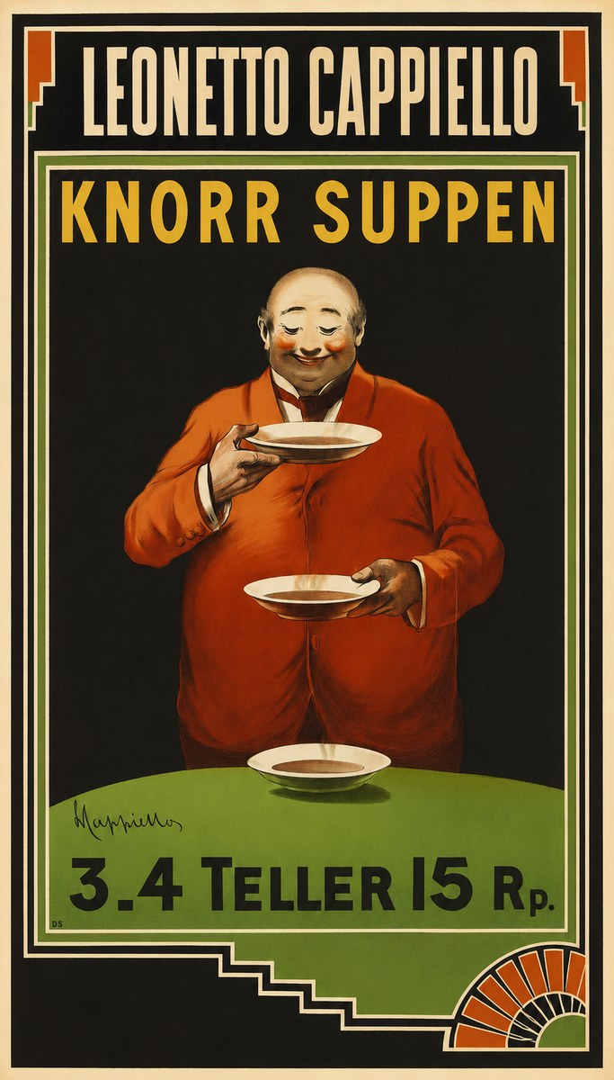 Leonetto Cappiello Knorr Suppen No1 - Poszter