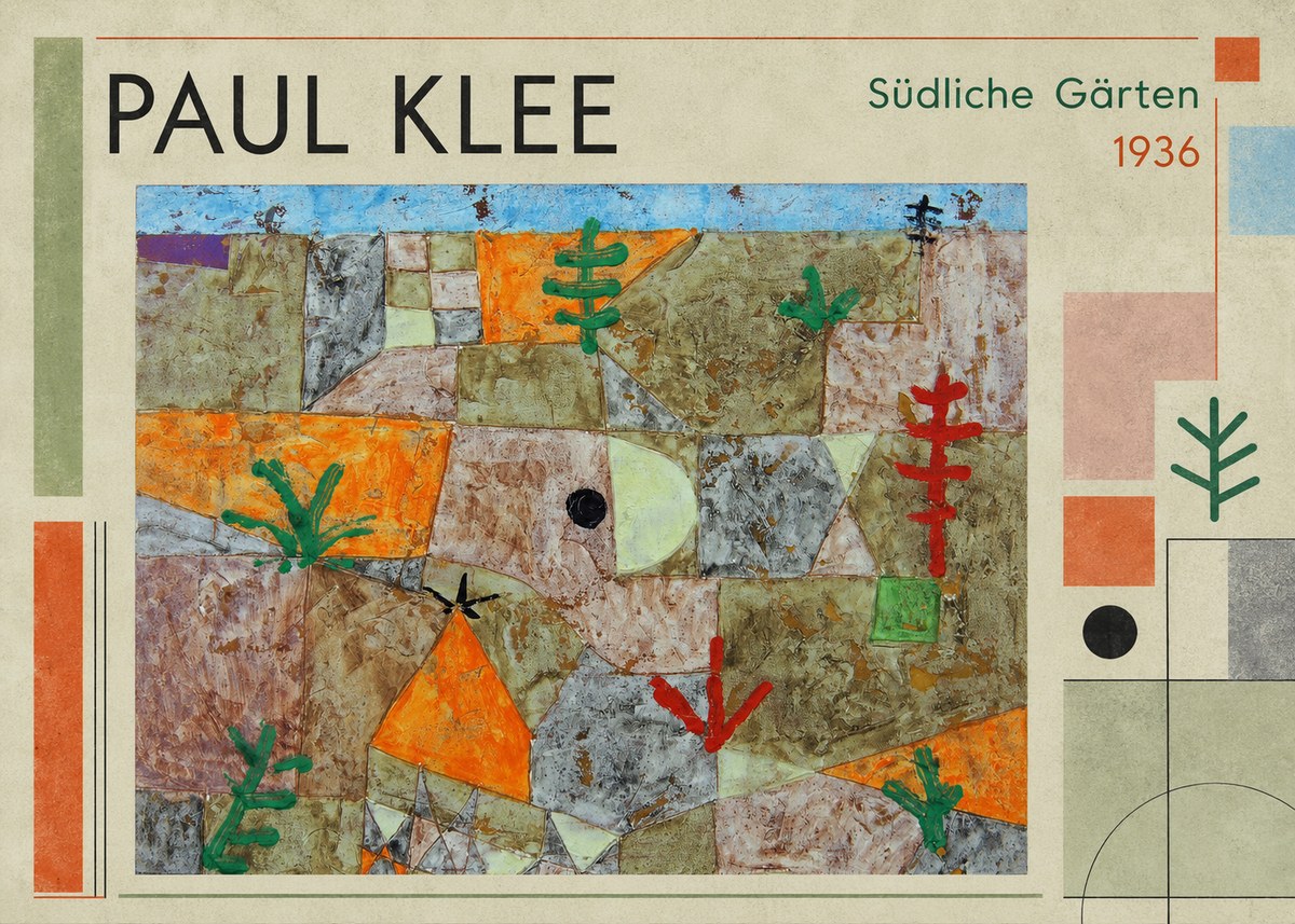 Paul Klee Südliche Gärten No1 - Poszter