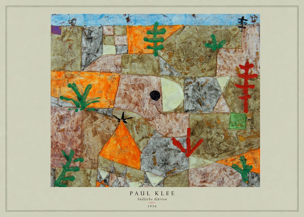 Paul Klee Südliche Gärten No4 - Poszter