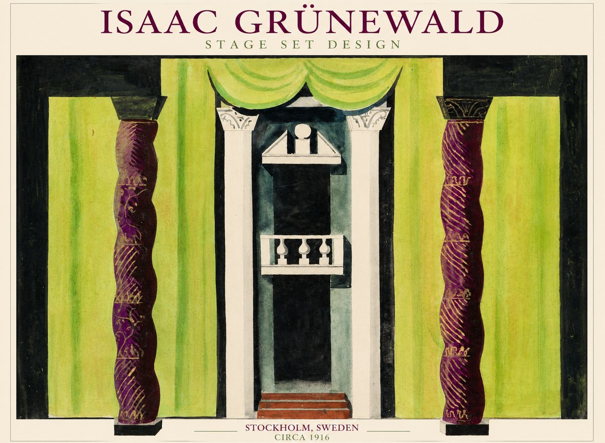 Isaac Grünewald Stage Set Design No1 - Poszter