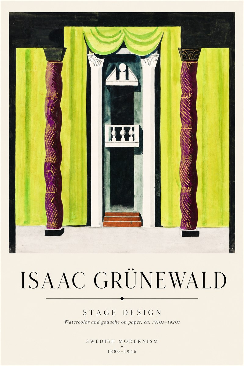 Isaac Grünewald Stage Set Design No2 - Poszter