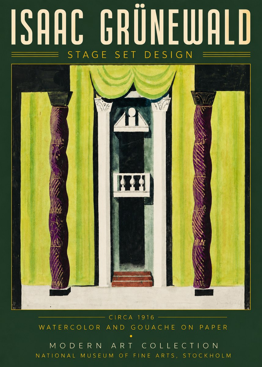 Isaac Grünewald Stage Set Design No4 - Poszter