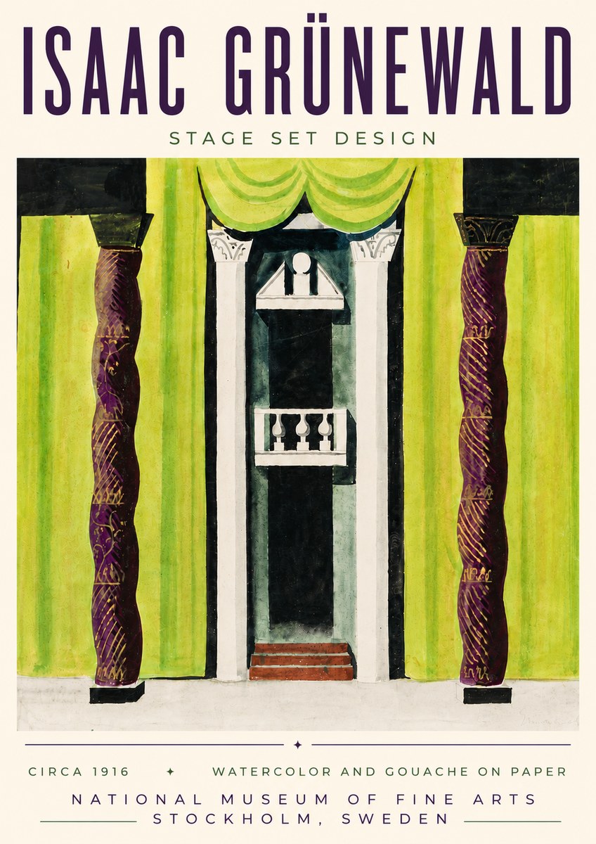 Isaac Grünewald Stage Set Design No6 - Poszter