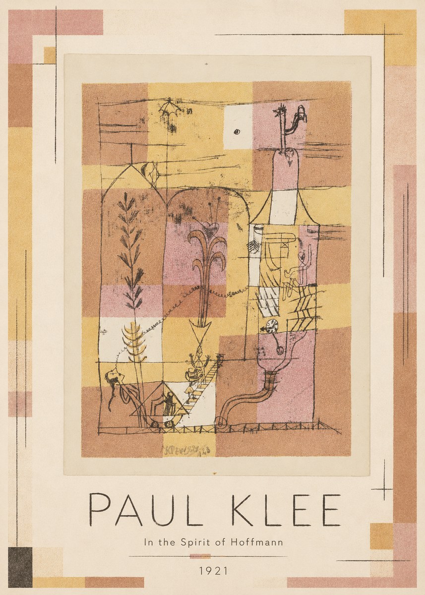 Paul Klee In the Spirit of Hoffmann No1 - Poszter