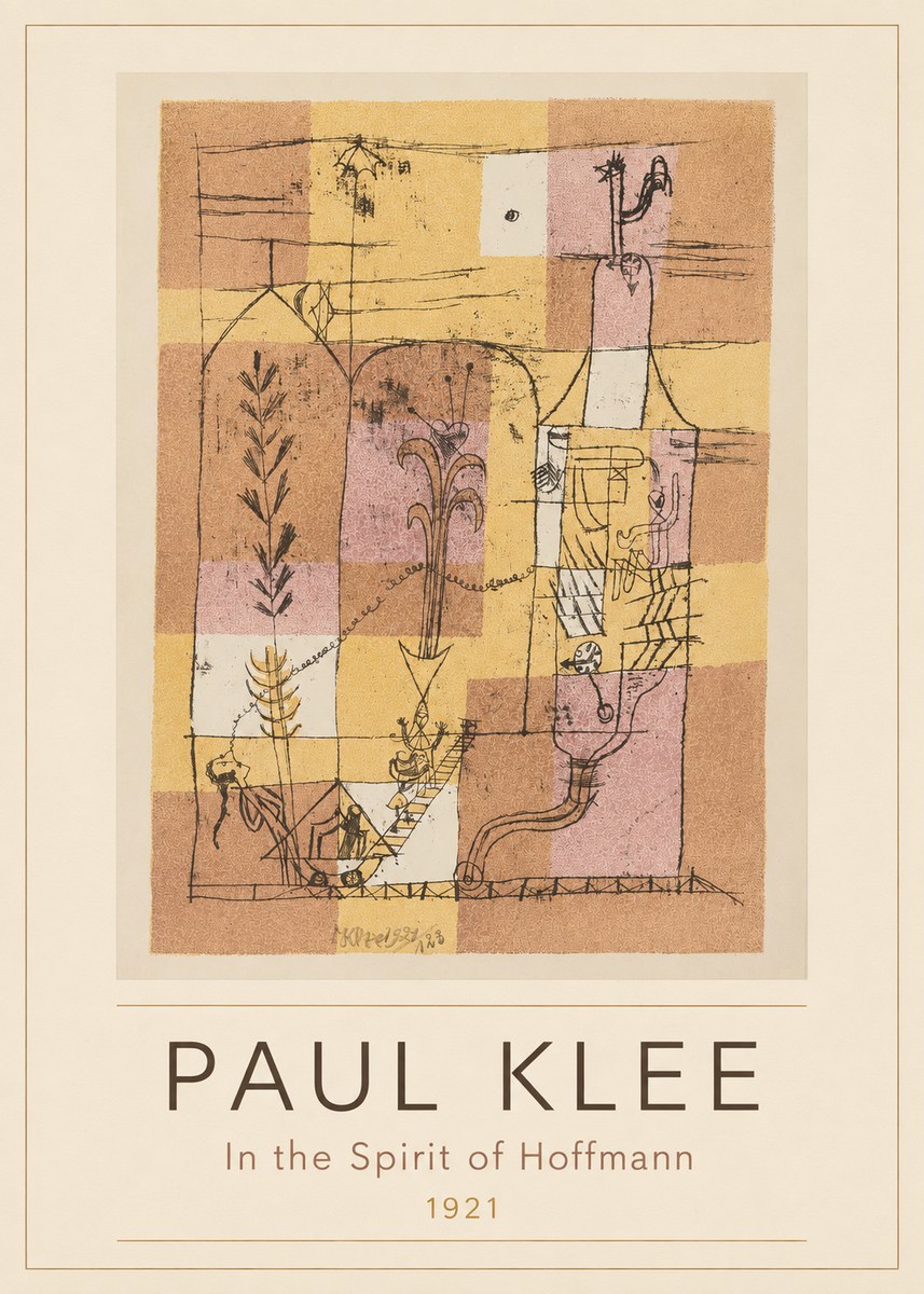 Paul Klee In the Spirit of Hoffmann No3 - Poszter