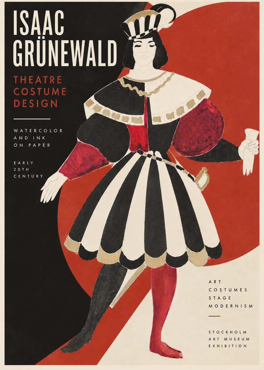 Isaac Grünewald Costume Design XI No2 - Poszter