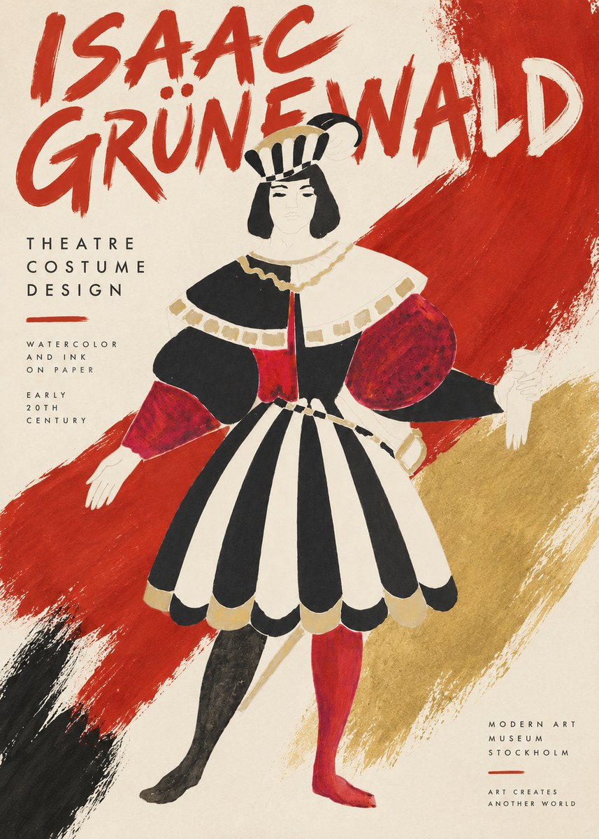 Isaac Grünewald Costume Design XI No3 - Poszter