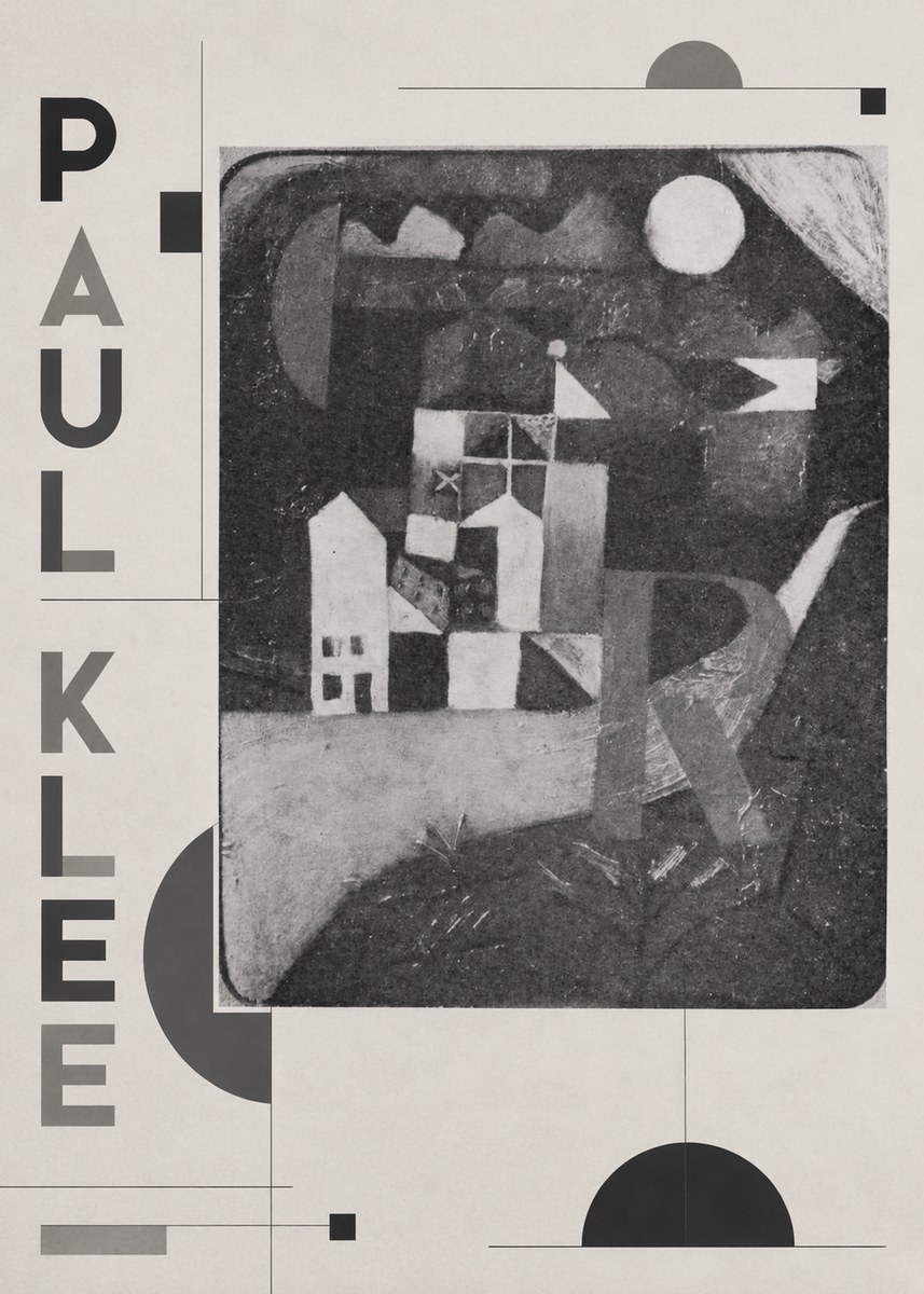 Paul Klee Village in the Mountains No2 - Poszter