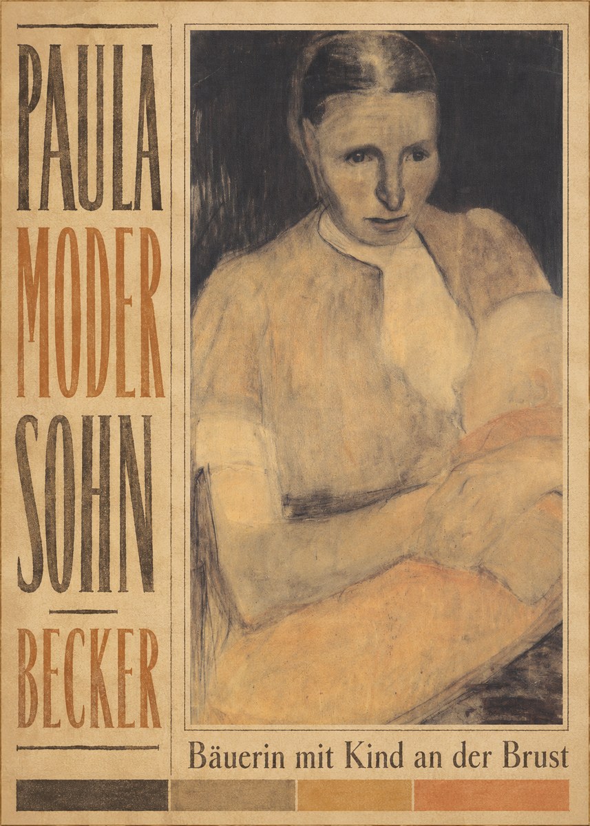 Paula Modersohn-Becker Bäuerin Mit Kind an Der Brust No5 - Poszter