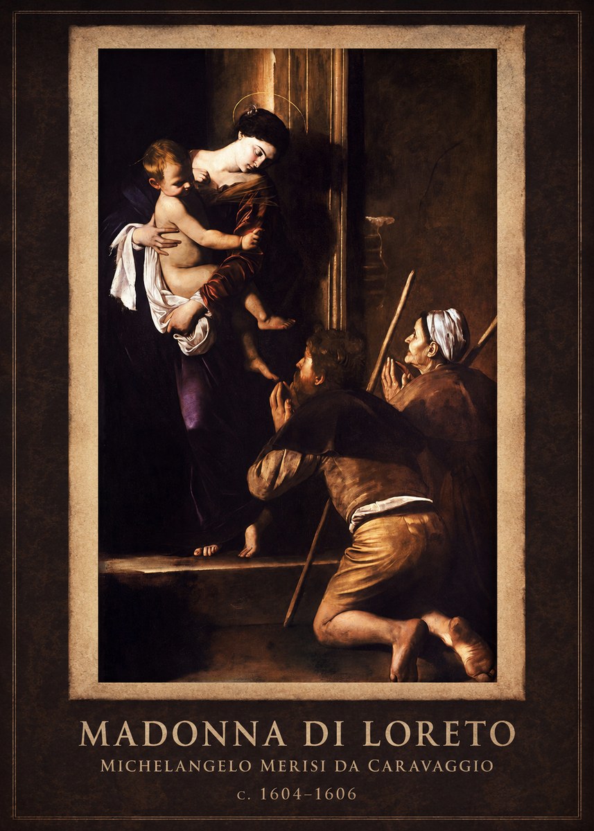 Michelangelo Merisi da Caravaggio Madonna Di Loreto No1 - Poszter